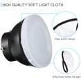 thumbnail image 3 of 4 Pcs 7"/18cm Light Diffuser Sock Soft White Cloth Diffuser Lamp Cover Lampshade Reflector, Fit for 5.5" to 7" Studio Strobe Reflectors Video Shooting Ring Light Flash Wedding Photography, 3 of 8