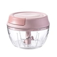 thumbnail image 1 of Manual Food Processor Mini Pull String for Veggies  Ginger  Fruits  Nuts  Herbs  etc  Blue Medium, 1 of 7