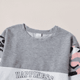 thumbnail image 4 of PatPat Kid Girls Pullover Printed Colorblock Sweatshirt and Joggers Set 2 Piece Sizes 4-12, 4 of 7