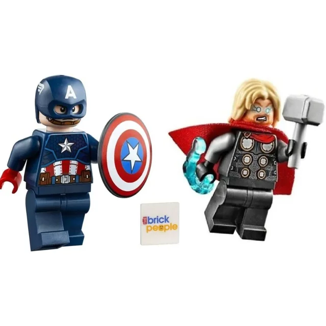 LEGO Superheroes Combo Pack: Thor Hammer Captain America Shield Minifigure 76142