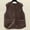 Coffee, variant on WTXUE Faux Lamb Wool Vest Women Winter Warm Plush Thick Sleeveless Jackets Casual Zipped Up Winter Warm Sherpa Jacket Outwear with Pockets Green Xxxxxxl/195