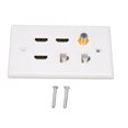 thumbnail image 2 of HD Multimedia Interface Wallplate, TV F Head HD Multimedia Interface Ethernet Wallplate pour la Maison, 2 of 8