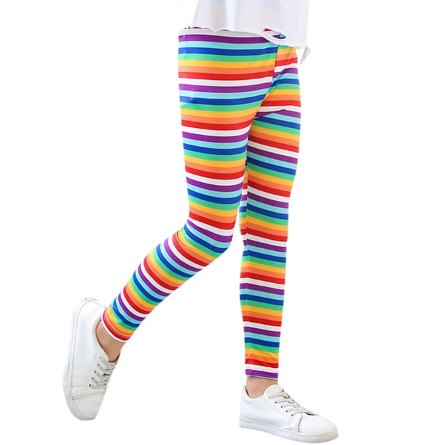 MIASHUI Leggings pour Filles Enfants Filles Pantalons Extensibles Pleine Longueur Pantalon à Imprimé Floral, Rouge, 3-4 Ans