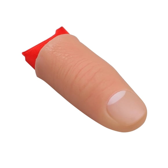 Marionnettes à Doigts Outil Rouge pour Spectacles Entraînement à la Maison Accessoires de Fête Jouet à Pouce Doux avec Tissu pour Bar Performance
