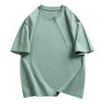 thumbnail image 1 of Vente Liquidation de Chemises pour Hommes! T-Shirts de Mode pour Hommes Surdimensionnés Décontractés à Manches Courtes Col Ras du Cou Coupe Ample Chandail à Enfiler Course Gym Entraînement T-Shirts, 1 of 5