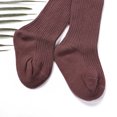 thumbnail image 4 of Faithtur Girls Knit Tights Thread Crochet Pantyhose Warm Ribbed Stockings, 4 of 7