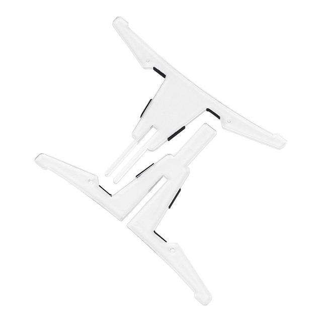 stanreset 1/2/3/5 Folding Flute Wind Instrument Tripod Clarinet Stand Plastic Bracket Lighweight Professional Musical Rack Parts Transparent 1 Pc