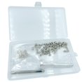 thumbnail image 3 of Eyelet Punch Tool + Hole Punch + 100 Sets Silver Eyelets Grommet DIY Leather Craft Tools Set, 3 of 8
