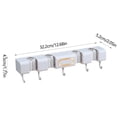 thumbnail image 3 of Aursykel Wall Mounted Mop Rack Organizer 4 Slots Easy Install for Kitchen Laundry Room Garden Garage Storage Space Storage Long Lasting Heavy Duty Tool Holder, 3 of 7