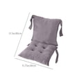 thumbnail image 3 of Ergonomic Lumbar Support Cushion | Conjoined Rectangular Office Chair & Sofa Pillow | Polyester Crystal Velvet | 80x40cm | Gray, Green, Orange, Coffee Options, 3 of 6
