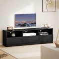 thumbnail image 2 of HOMCOM Modern TV Table with 3 Cabinets, 85 Inch TV Stand for Living Room, 2 of 10
