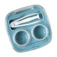 thumbnail image 1 of Étui de Rangement Compact Portable Bleu pour Lentilles de Contact avec Support d'Accessoires Intégré pour Usage Quotidien et Organisation de Voyage, 1 of 7