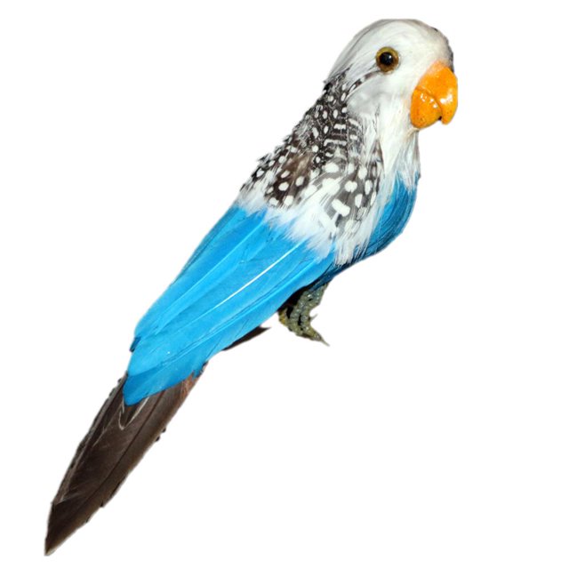 veasfak Fake Artificial Feathered Bird Realistic Garden Home Decor Taxidermy 44 Patterns Parrot 3