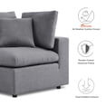 thumbnail image 3 of Modway Commix Sunbrella Outdoor Patio Furniture Loveseat, Gray, 3 of 10