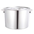 thumbnail image 1 of 1Pc Stainless Steel Soup Pot Thick Water Bucket Rice Porridge Bucket with Lid, 1 of 8