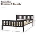 thumbnail image 4 of Giantex Wood Bed Frame,  Bed Mattress Foundation w/Headboard & Footboard, No Box Spring Needed, Full Size, 4 of 8