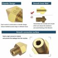 thumbnail image 4 of ziyahihome 3D Printer Nozzle Brass Extrude Head Mini Portable Brass Nozzle Firm Printer Thread, 4 of 9