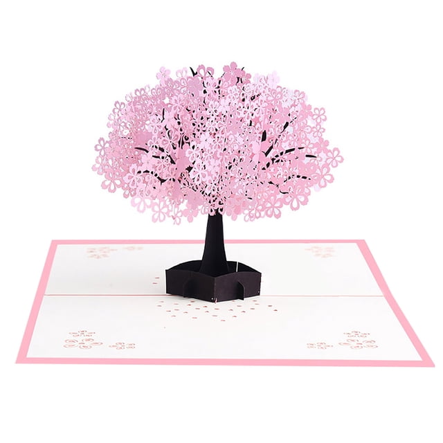 3D Stereo Greeting Card Wedding Invitation Card Valentine's Day Rose Flower Card