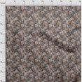 thumbnail image 4 of Tissu de Coton Cambric Brun Abstrait Robe Florale Tissu Tissu Imprimé par la Cour 42 Pouces Large-4rc, 4 of 5