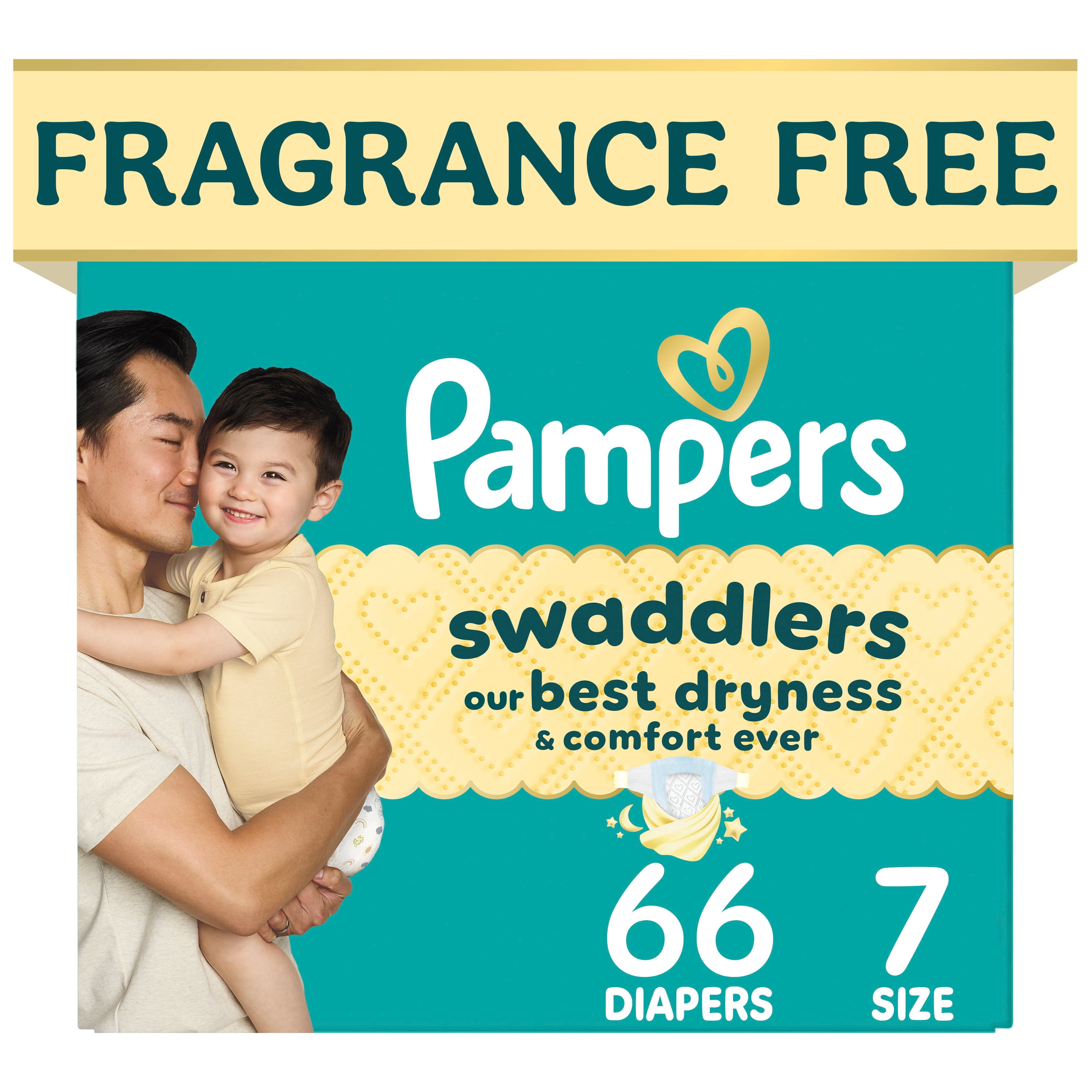 Pampers Swaddlers Diapers, S2 (10-22 lbs), Count, Absorbent, Keeps Baby Dry and Comfortable