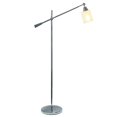 thumbnail image 2 of All the Rages LF1030-CHR Elegant Designs Pivot Arm Floor Lamp with Glass Shade, Chrome, 2 of 4