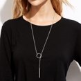thumbnail image 3 of ORUYROP Collier Chic en Y pour Femmes, Collier Ras du Cou en Acier Inoxydable/plaqué Or/noir, Boîte Cadeau, 3 of 7