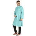 thumbnail image 3 of Atasi Indian Designer Kurta For Mens Party Wear Traditional Dress Solid Ethnic Long Shirt, 3 of 7