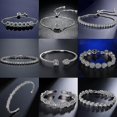 thumbnail image 2 of 925 Sterling Silver Tennis Women's Bracelets Bangle, 2 of 3