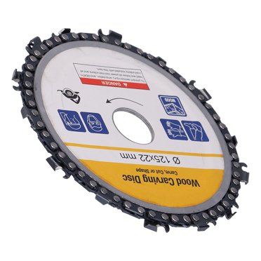 Circular Chain Blade Plate,5in Circular Chain Saw Angle Grinder Chain Disc Chainsaw Grinding Wheel Highly Versatile