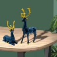 thumbnail image 3 of GROWTH TANK Couple Cerf Statue Nordique Moderne Statue Résine Forêt Artisanat Cadeaux Renne, 3 of 7