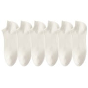 LckLvx 6 Pairs Solid Color Ankle Socks for Women Running Athletic Low Cut Short Socks Soft Lightweight Daily Socks