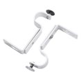 thumbnail image 1 of GARNECK Supports de Tringle à Rideaux 2 Pcs, Supports de Rideaux Réglables pour Montage Mural, Supports de Tringle à Rideaux 18-22 mm pour Fenêtre (Blanc), 1 of 9