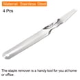 thumbnail image 3 of Unique Bargains Desk Stapler Remover, Stainless Steel, Silver, 4 Pack, 3 of 5