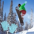 thumbnail image 4 of Meitianfacai Winter Warm Solid Color Knitted Kids Gloves Split Finger Gloves, 4 of 9