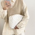 thumbnail image 4 of Sac de Maquillage simple Populaire Grande Capacité Pratique Mode Beige, 4 of 7