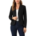 thumbnail image 1 of INSPIRE CHIC Blazer de Travail pour Femme Col à Revers Veste à Manches Longues Blazer de Complet Noir m, 1 of 7