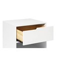 thumbnail image 4 of Babyletto Hudson Nightstand with USB Port in White, 1 Drawer and Storage Cubby, 4 of 5