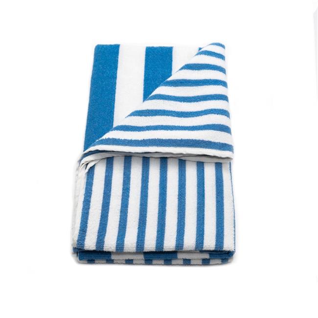Rifz GOT Collection 32701503 Serviettes de Piscine à Rayures, Bleu Tropical - Lot de 3