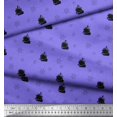 thumbnail image 3 of Soimoi Tissu en Soie Violet Imprimé Nautique avec Roues, Largeur 42 Pouces, 3 of 3