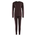 thumbnail image 3 of Thermal Underwear for Men Solid Fleece Lined Base Layer Set for Cold Weather, 3 of 7