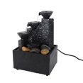 thumbnail image 1 of Desk Waterfall Fountain, Circulating Tabletop Water Fountain with LED Light, Decorative USB Desktop Fountain Tabletop Fountain for Living Room Office Home Work Bedroom, 1 of 7