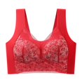 thumbnail image 2 of Lingerie for Women Oversized Thin Lingerie with A Large Chest and No Steel Ring Sports Bra Gathered Sagging and Beautiful Back Daily Bra Rings for Women Sizes : M-4XL, 2 of 8