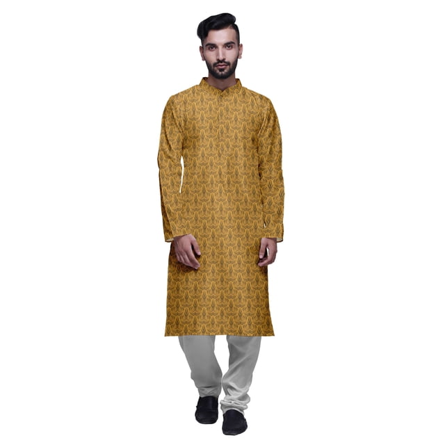 Atasi Designer Kurta Pajama For Men Printed Straight Kurta Set Summer Clothing