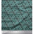 thumbnail image 1 of Soimoi Rayon Crepe Fabric Floral Block Print Sewing Fabric Yard 46 Inch Wide, 1 of 3