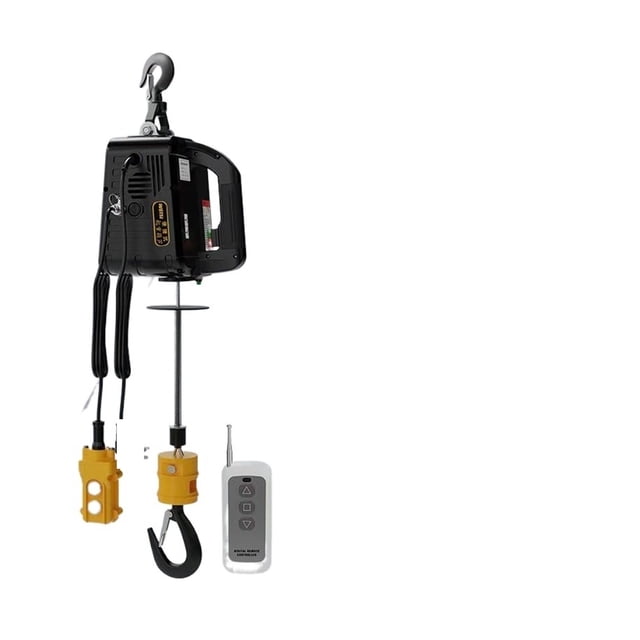 Portable Electric Hoist Electric Winch Wireless Remote Control Small Crane Home Decoration Crane Portable Lifting Winch ,Outstanding Load Capacity