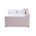 thumbnail image 3 of Baxton Studio Perry Velvet Upholstered Queen Daybed with Trundle in Pink, 3 of 10
