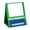 Green, variant on hengtong Tabletop Pocket Chart Stand Whiteboard Double Sided Reusable with Pen Case Small Dry Erase Board Easel for Classroom Kids Blue