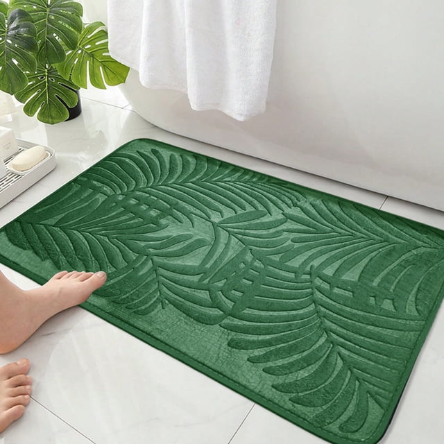 EGNMCR Bathroom Water Absorbent Door Mat Quick Dry Entry Mat For Shower Room Solid Color Non Slip Rug For Toilet Entrance Bathroom Rug Blanket