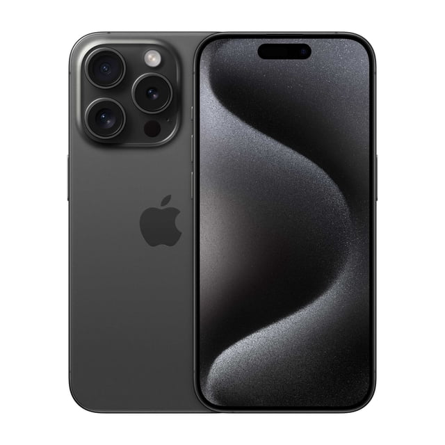 Restored Apple iPhone 15 Pro Fully Unlocked Black Titanium 128GB - Excellent (Certified Refurbished)