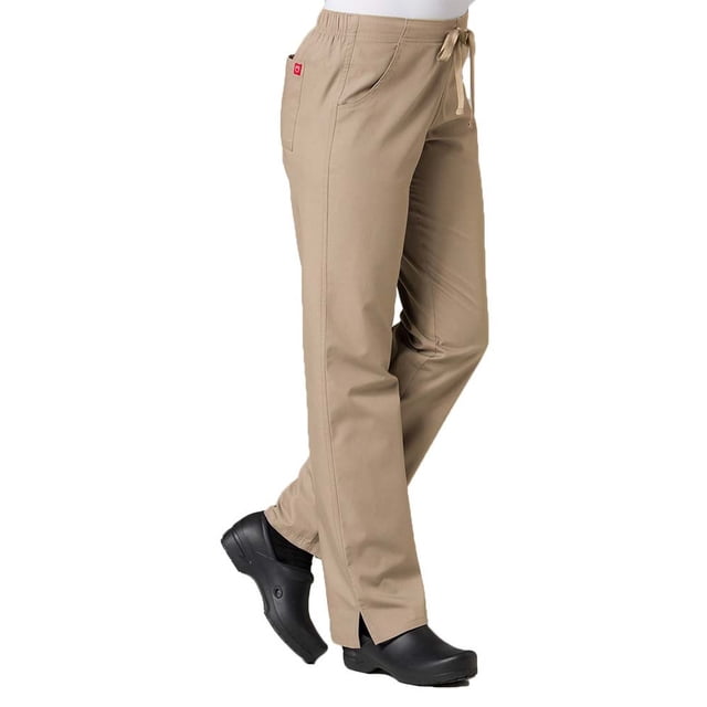 Red Panda Pantalon d'Uniforme à Jambe Droite à Demi-Cordon pour Femmes